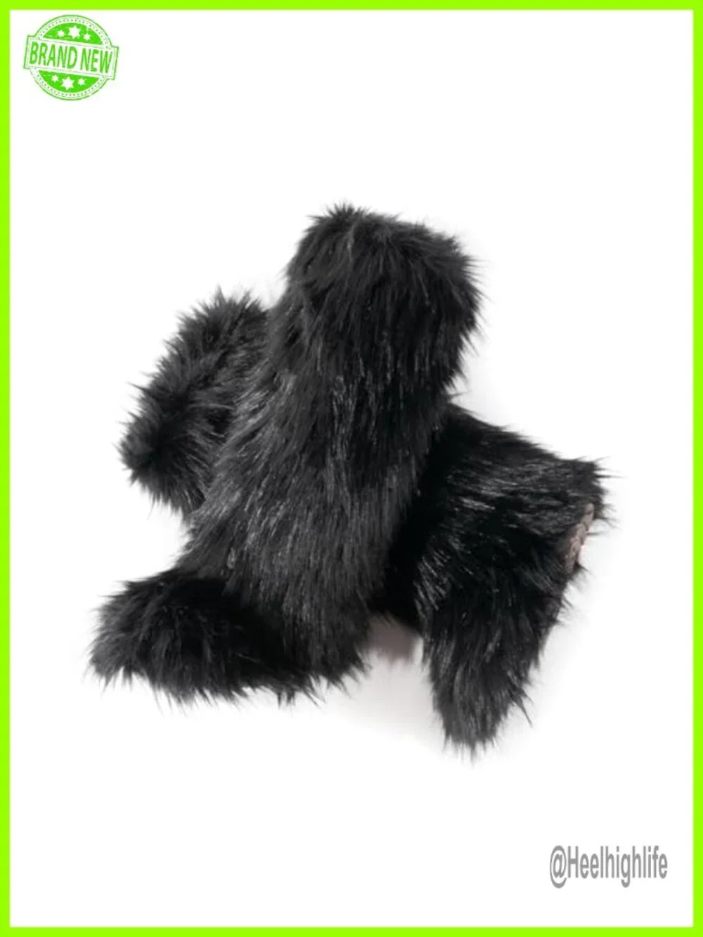 Women's Faux Fur Boots - Knee-High - Insulated - Slip Resistant - Size 11